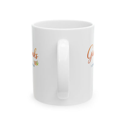 Give Thanks - 1 Chronicles 16:34 Mug