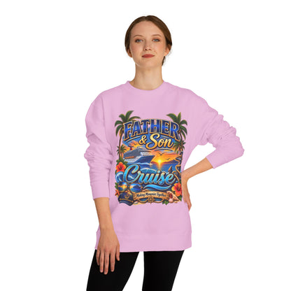 Father & Son Cruise Sweatshirt – Tropical Beach Boat Design