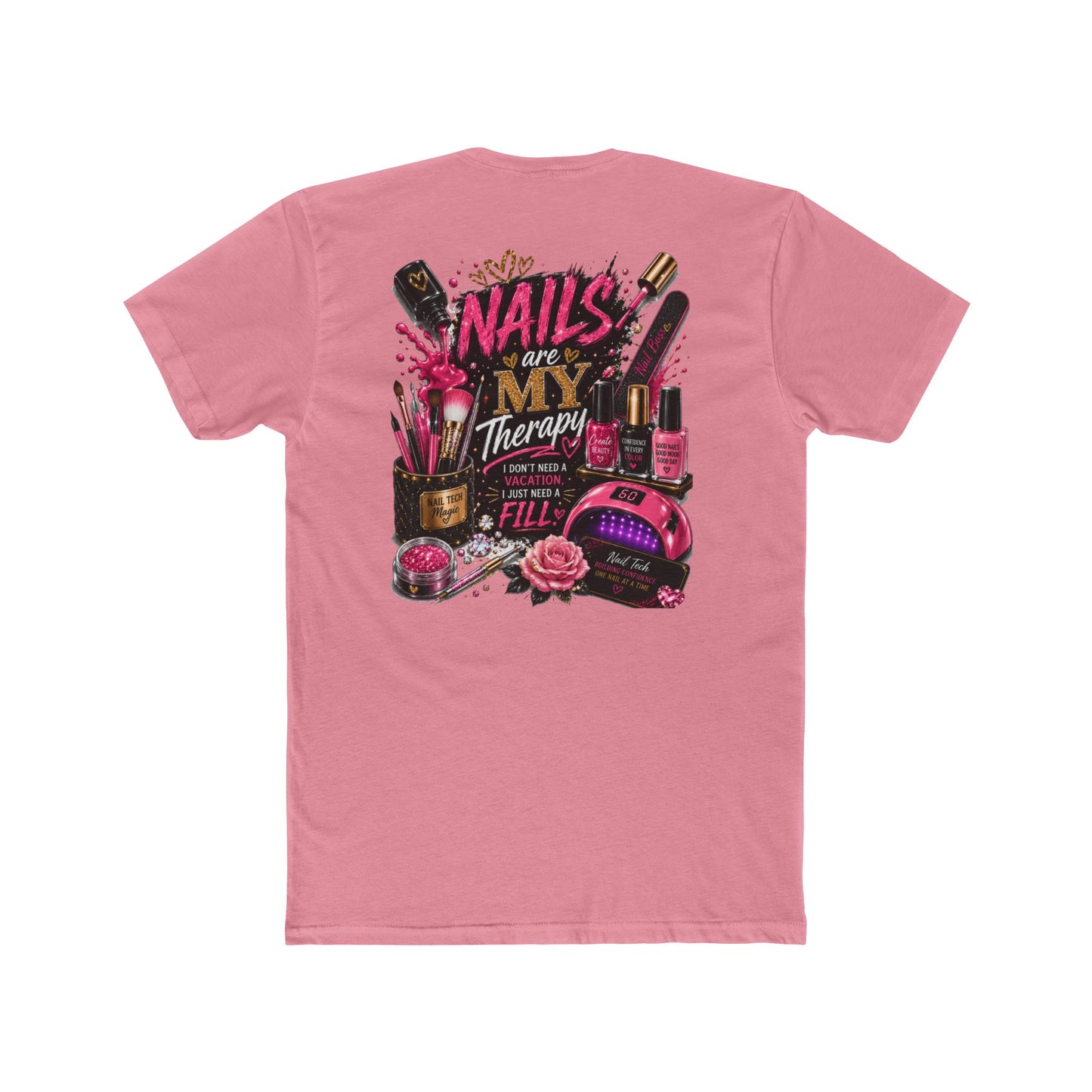 Nails Are My Therapy T-Shirt — Nail Tech & Manicurist Graphic Tee