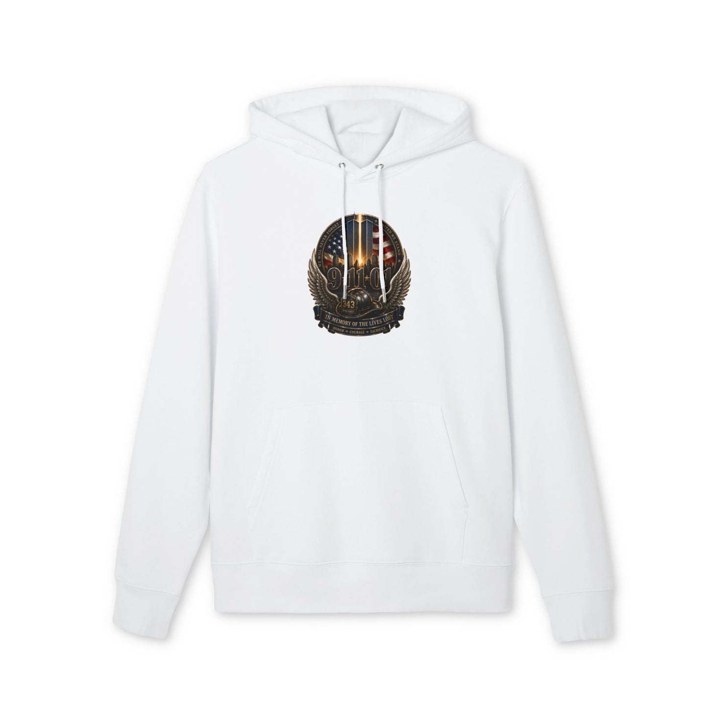 9/11 Memorial Hoodie — Never Forget Tribute Pullover