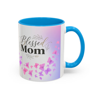 Blessed Mom Butterfly Mug — Colorful 11oz/15oz Ceramic Gift for Mother's Day