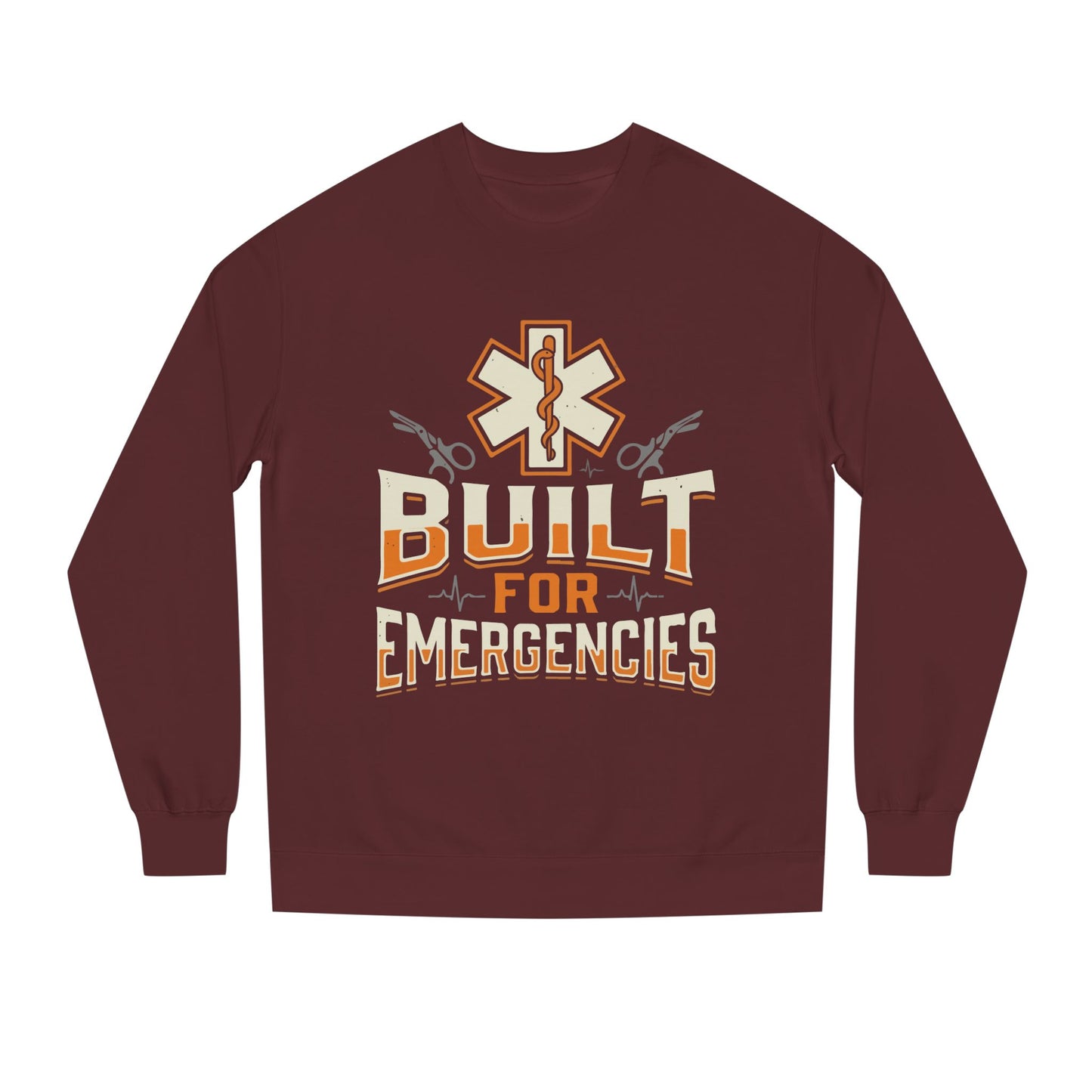 Emergency Medical Tech Sweatshirt — "Built for Emergencies" EMS Crewneck