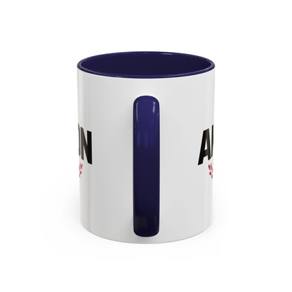 Akron Est. 1825 Accent Coffee Mug — Vintage City Pride Ceramic Mug