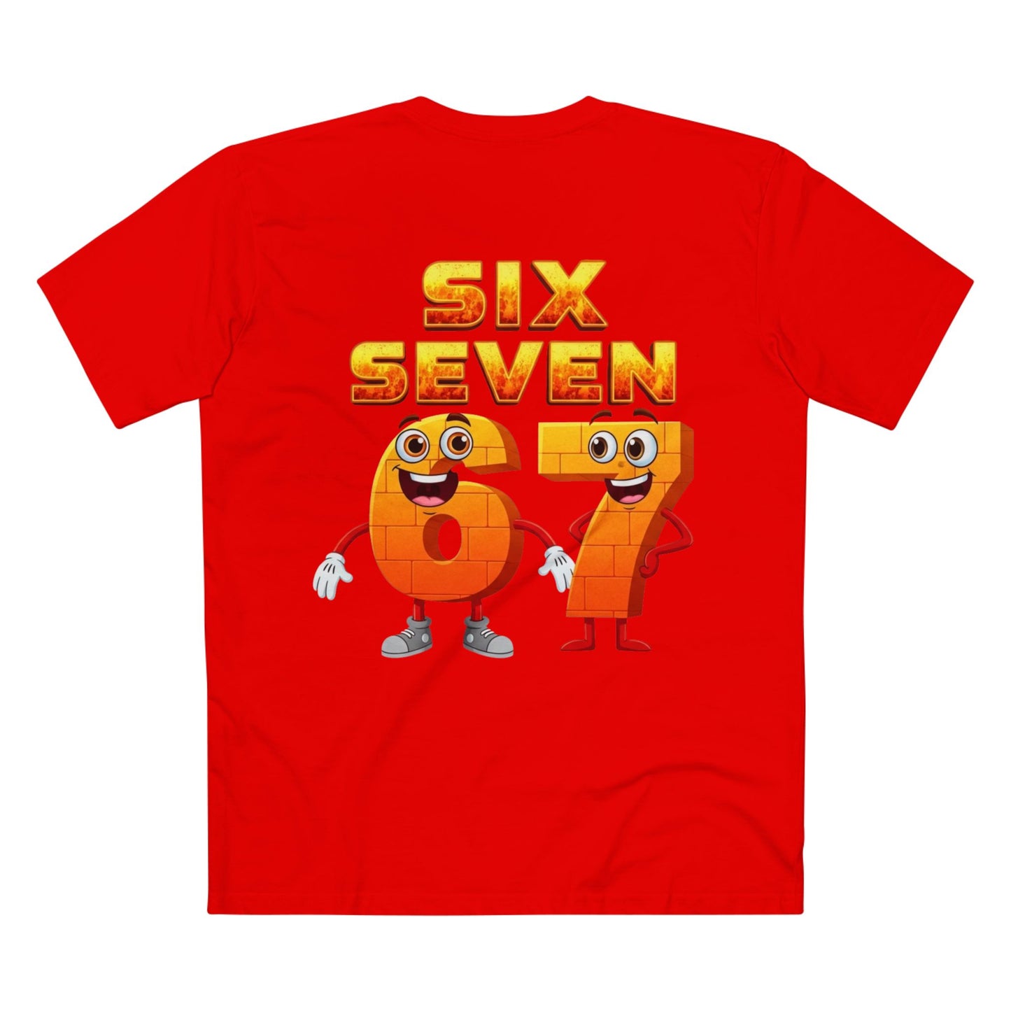 Six Seven 67 Cartoon Tee – Funny Number Graphic T-Shirt