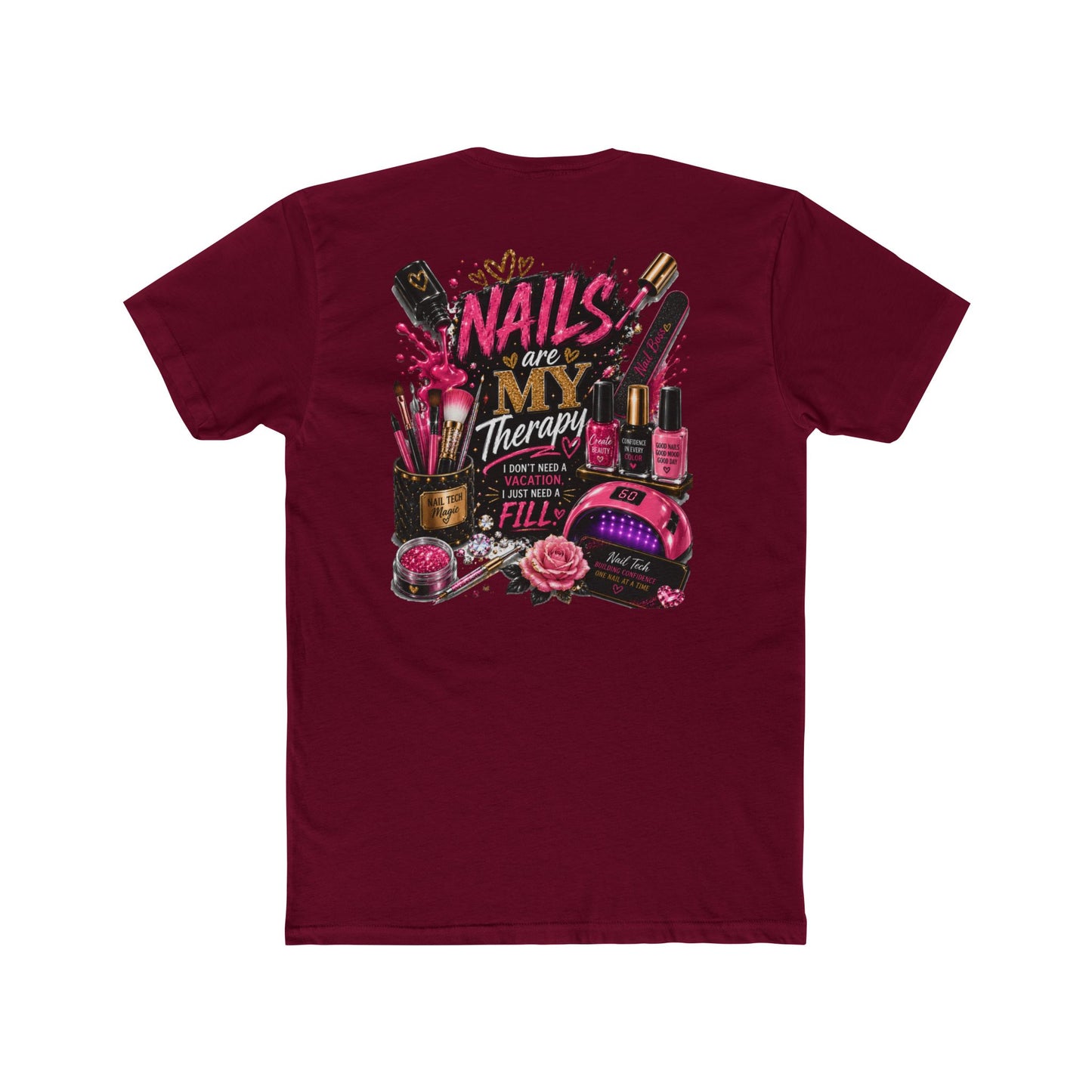 Nails Are My Therapy T-Shirt — Nail Tech & Manicurist Graphic Tee