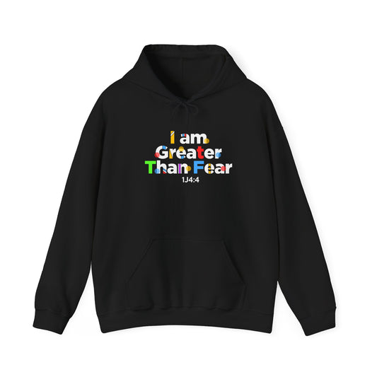 I Am Greater Than Fear Psalm 23:4  Hoodie