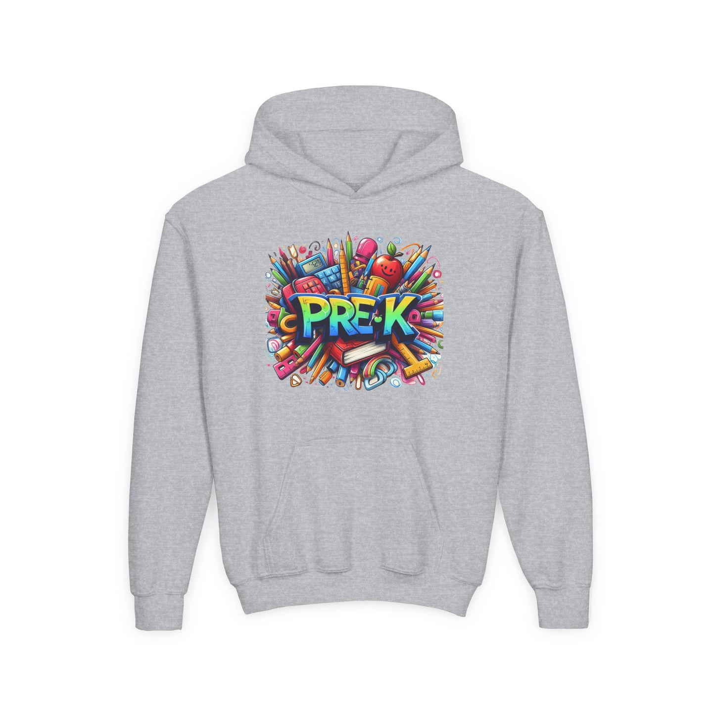 Pre-K Kids Hoodie — Colorful Back-to-School Preschool Sweatshirt