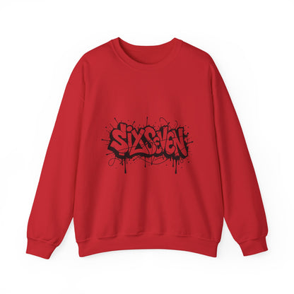 Graffiti 'Six Seven' Crewneck Sweatshirt