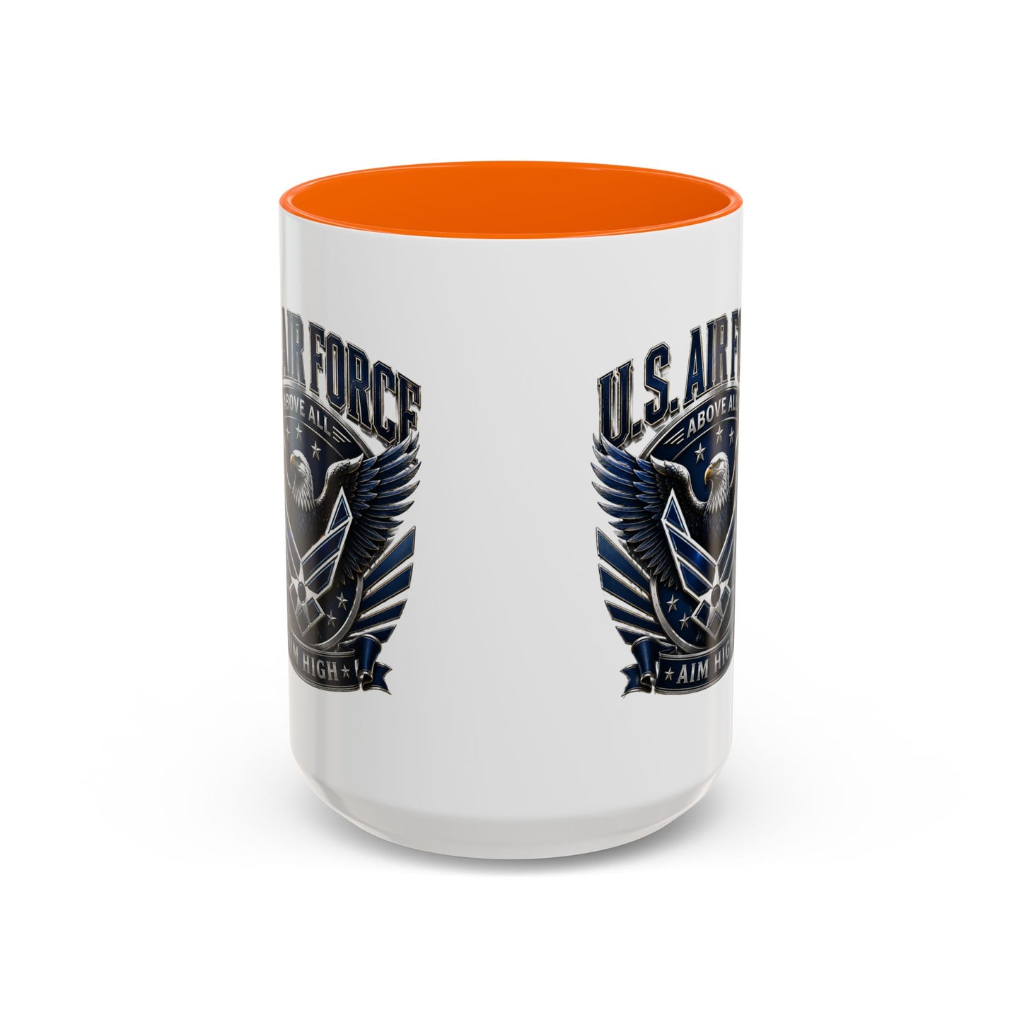 U.S. Air Force Eagle Coffee Mug – "Aim High" Accent Ceramic Mug (11/15oz)