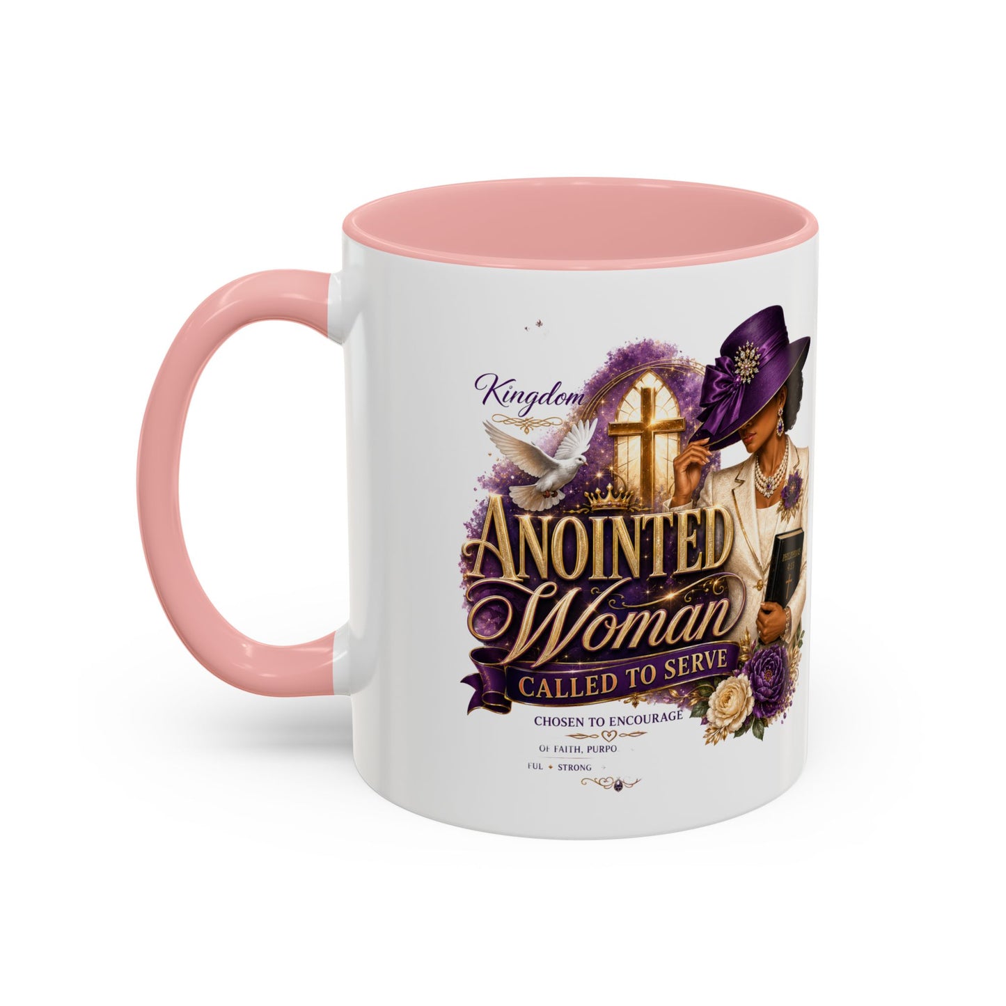 Anointed Woman Coffee Mug — Faithful, Called to Serve Accent Mug (11/15oz)