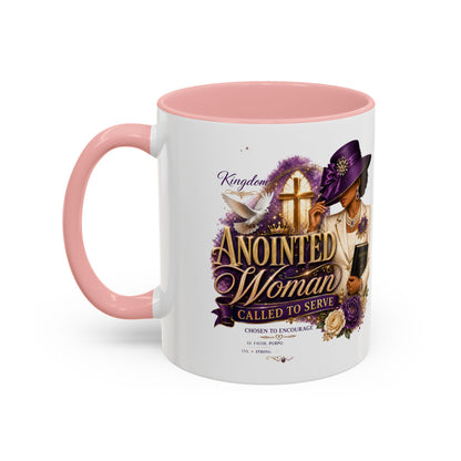 Anointed Woman Coffee Mug — Faithful, Called to Serve Accent Mug (11/15oz)