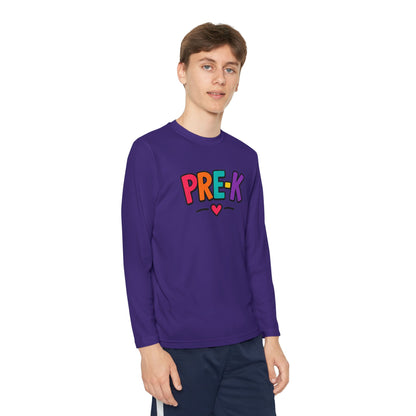 Pre-K Kids Long Sleeve Tee — Colorful Cute PreK Shirt for Preschoolers