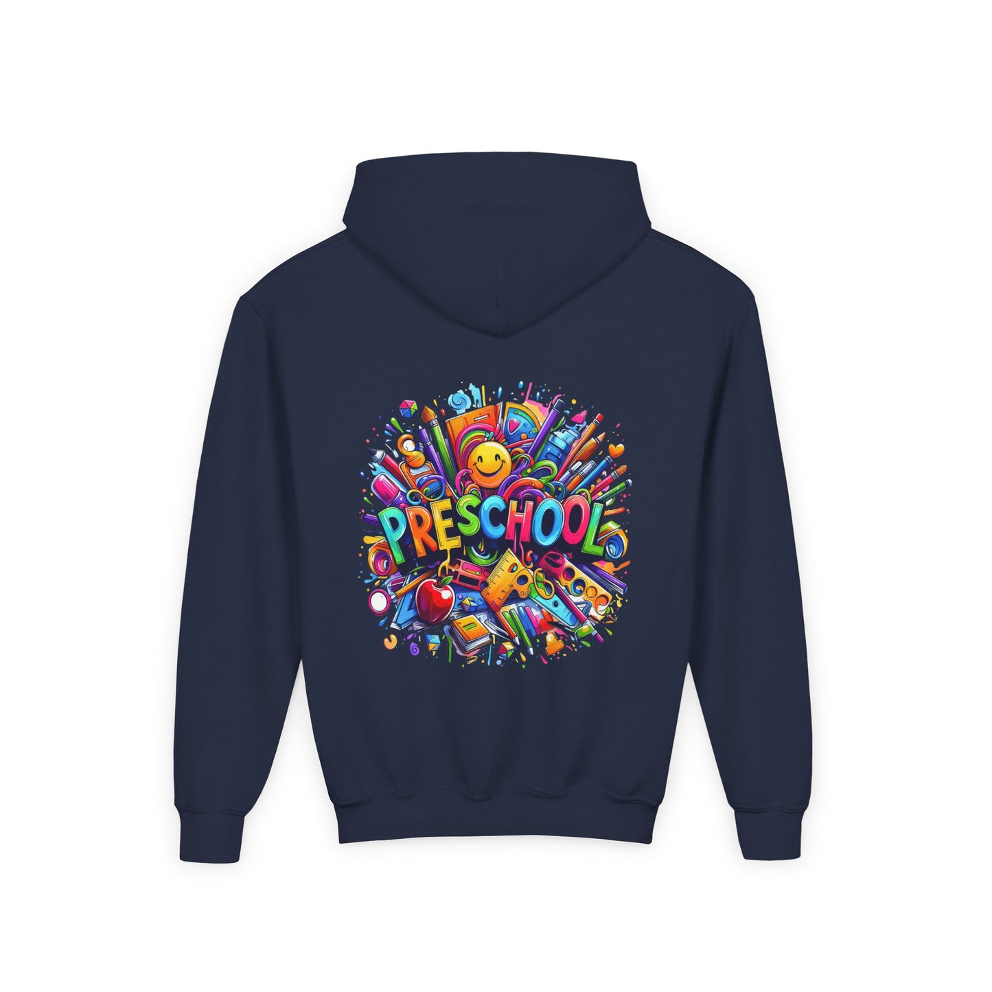 Preschool Kids Hoodie — Colorful Back-to-School Preschool Design