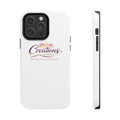 Creations by Donece Soft-Touch Tough Phone Case — Faith-Inspired Logo Protective Cover