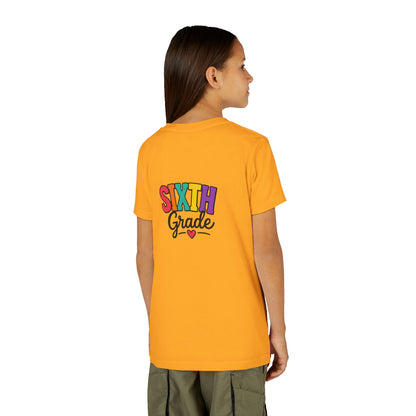 Sixth Grade Youth Tee – Colorful Back to School Shirt