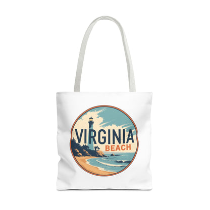 Virginia Beach Vintage Lighthouse Tote Bag