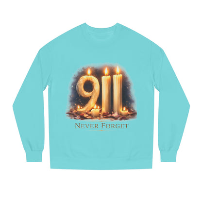 9/11 Never Forget Crewneck Sweatshirt — Memorial Tribute Pullover