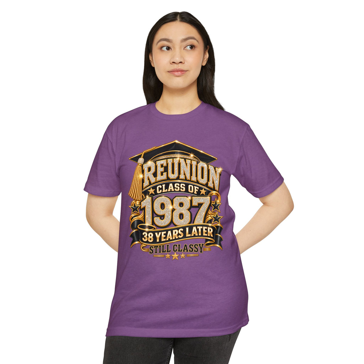 Class of 1987 Reunion T-Shirt — 38 Years Later "Still Classy"