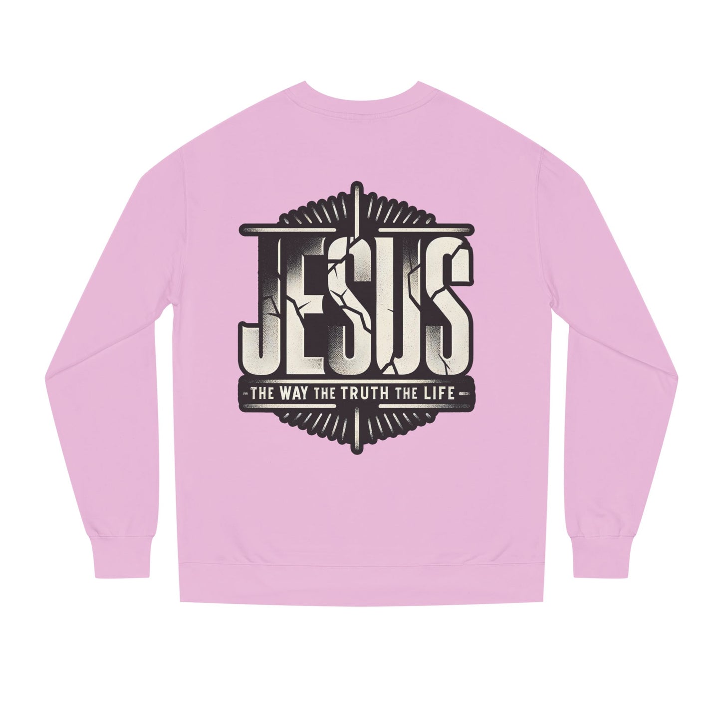 Jesus Graphic Sweatshirt — Vintage Religious Cross & Lamb Crewneck