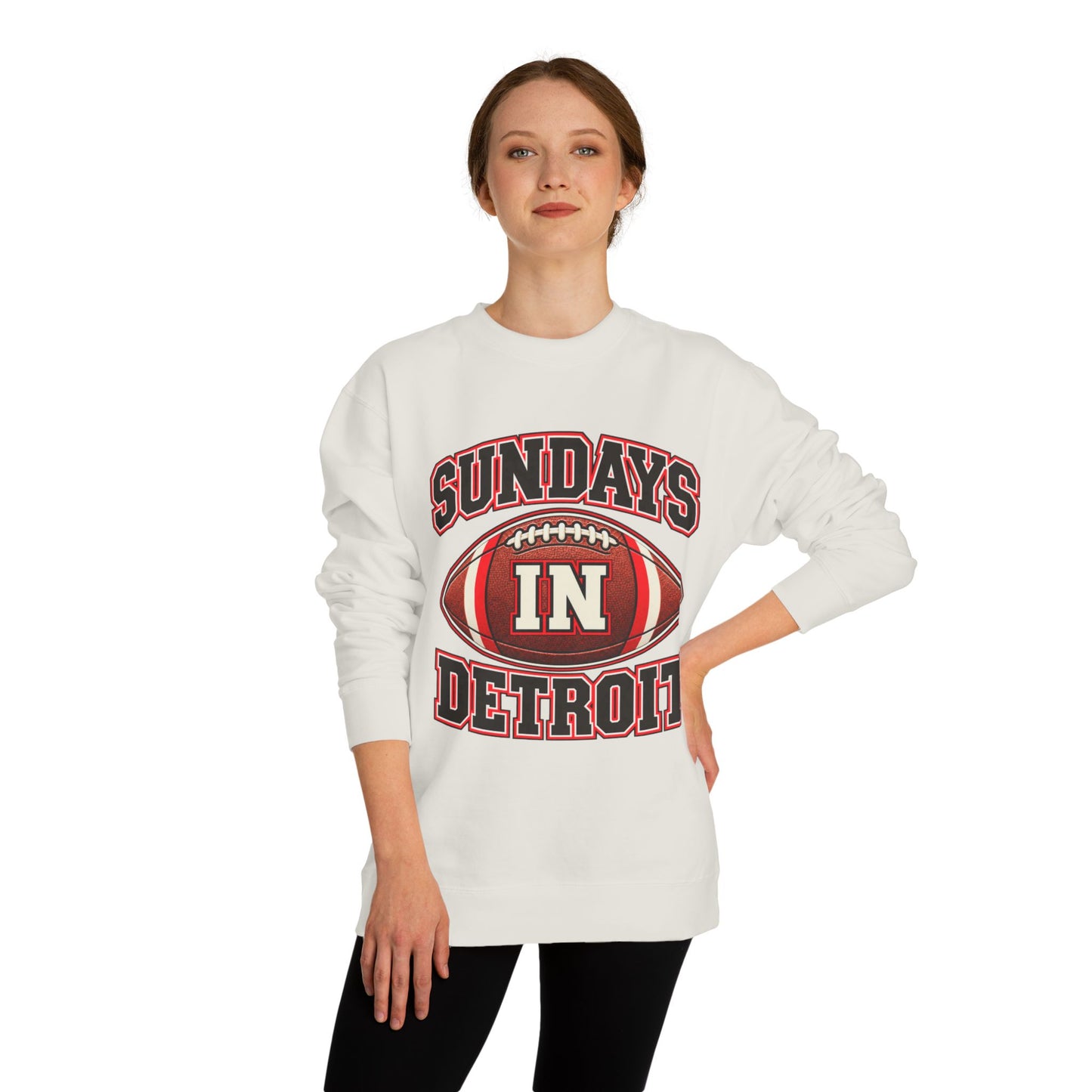 Sundays in Detroit Football Sweatshirt
