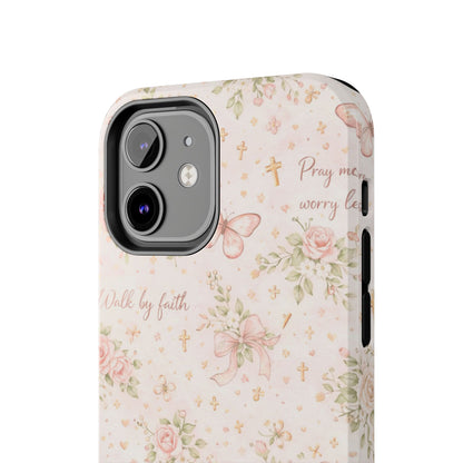 Walk By Faith Phone Case | Christian Floral iPhone Case