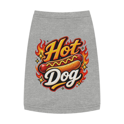 Hot Dog Pet Tank Top — Funny Grilling Graphic Dog Shirt