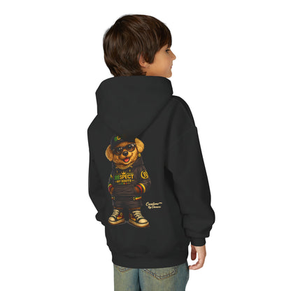 Youth Hoodie — Cool Bear 'Boss' Streetwear Design