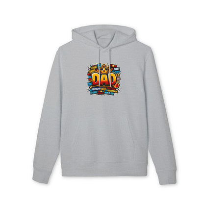 Dad Graphic Hoodie – Colorful ‘DAD’ Crown Design, Funny Loving Protector Gift for Father’s Day