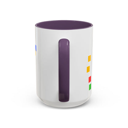 Autism Warrior Accent Coffee Mug – Bold Puzzle Pieces, Proud. Strong. Unique. (11/15oz)