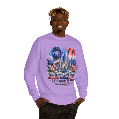 9/11 We Will Never Forget 25th Anniversary Sweatshirt