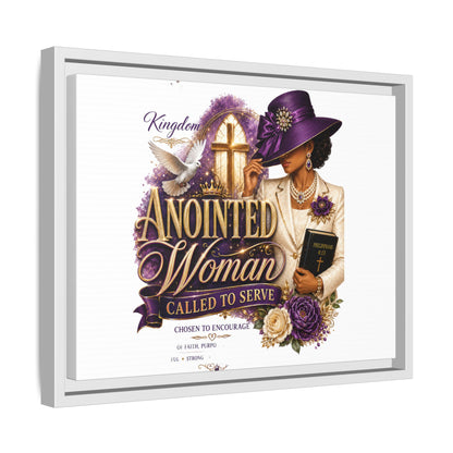 Framed Canvas Print — "Anointed Woman Called to Serve" Christian Wall Art