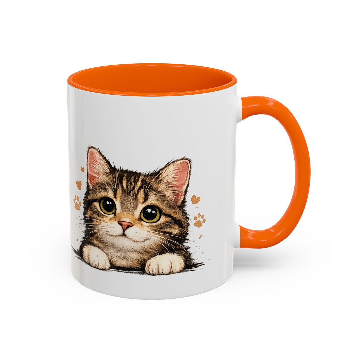 Cat Mug — "Crazy Cat Lady" Cute Kitten Accent Coffee Mug (11/15 oz)