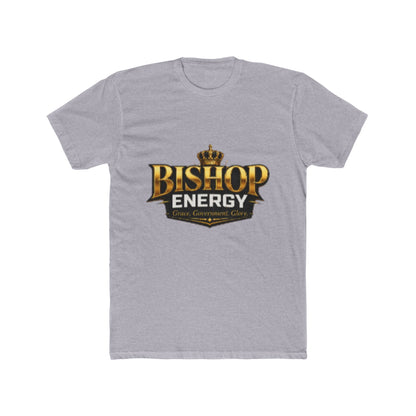 Bishop Energy Graphic Tee — Bold Gold Crown Logo T-Shirt