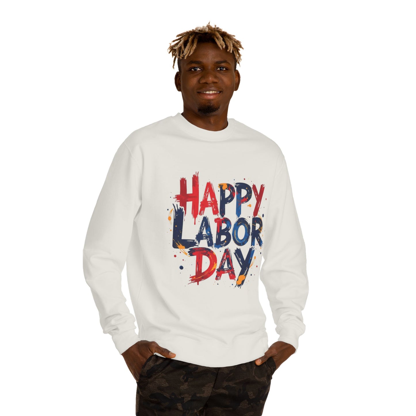 Happy Labor Day Crewneck Sweatshirt – Patriotic Holiday Pullover