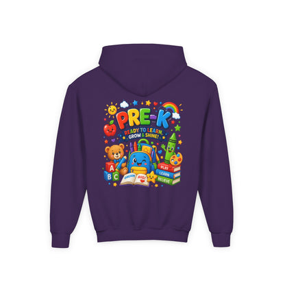 Pre-K Ready to Learn Youth Hoodie – Cute Back-to-School Preschool Sweatshirt