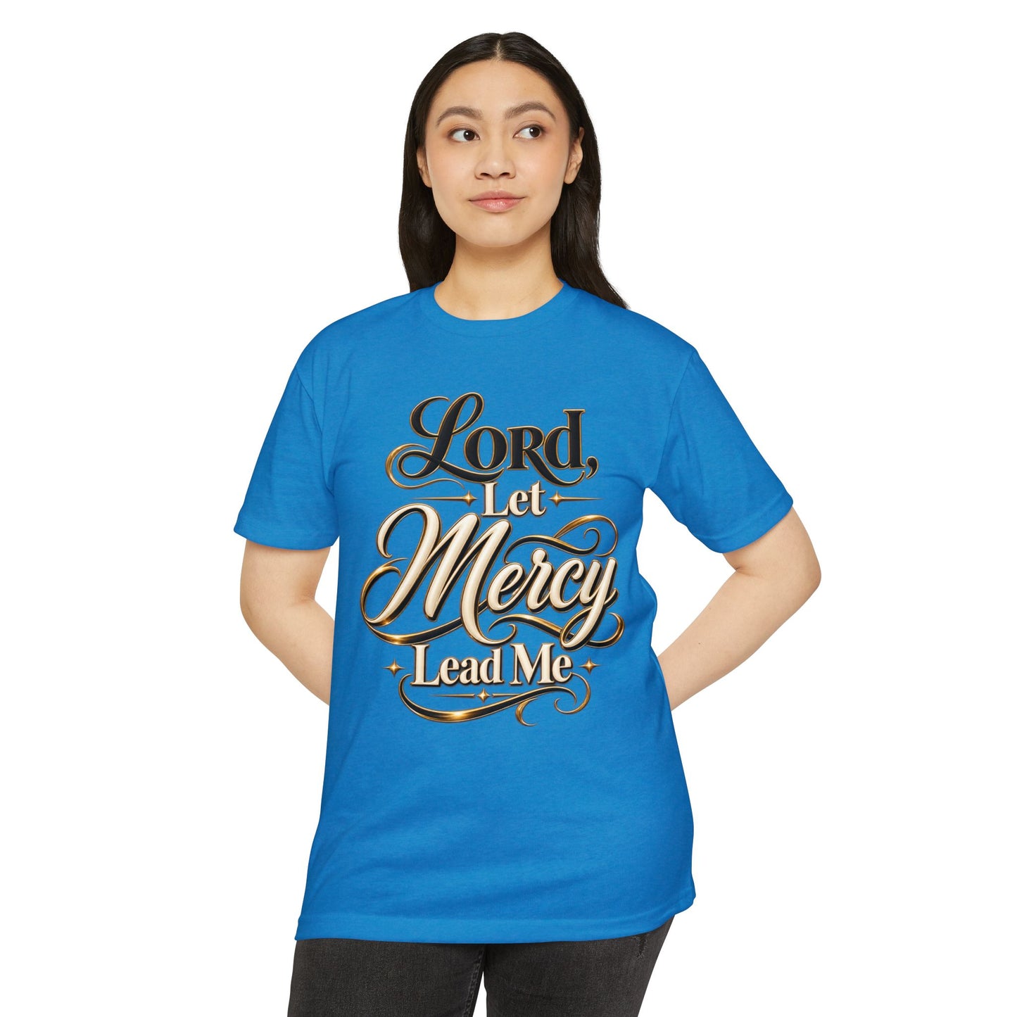 Religious T-Shirt — "Lord, Let Mercy Lead Me" Inspirational Christian Tee