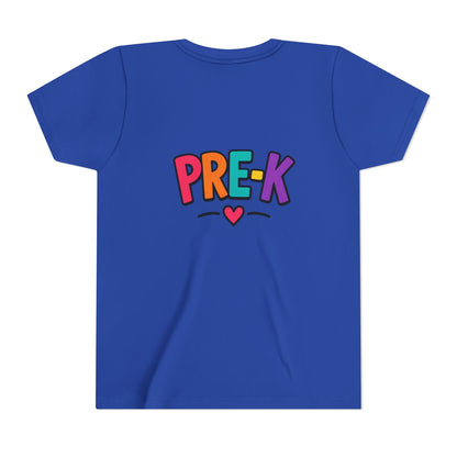 Pre-K Kids Tee — Colorful Heart Preschool Shirt for Boys & Girls