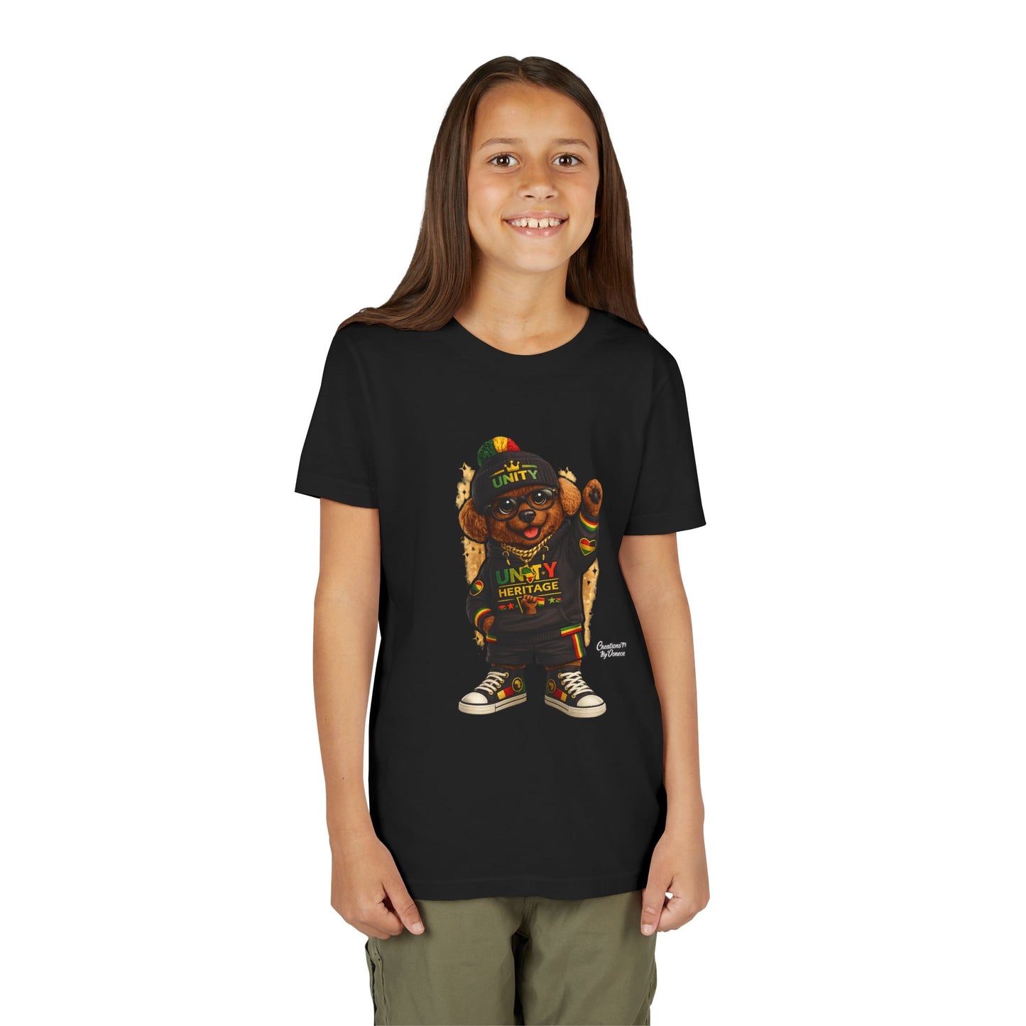 Kids Unity Heritage Tee — Youth Short Sleeve Shirt with 'Unity' Design