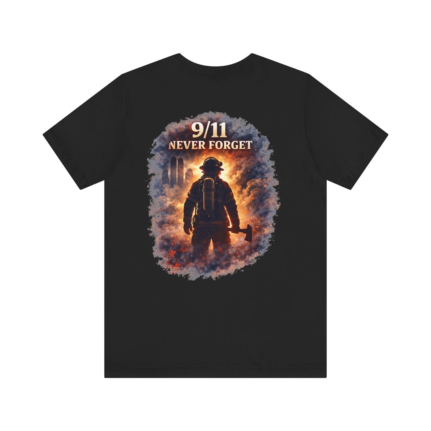 9/11 Never Forget Firefighter Tribute Tee