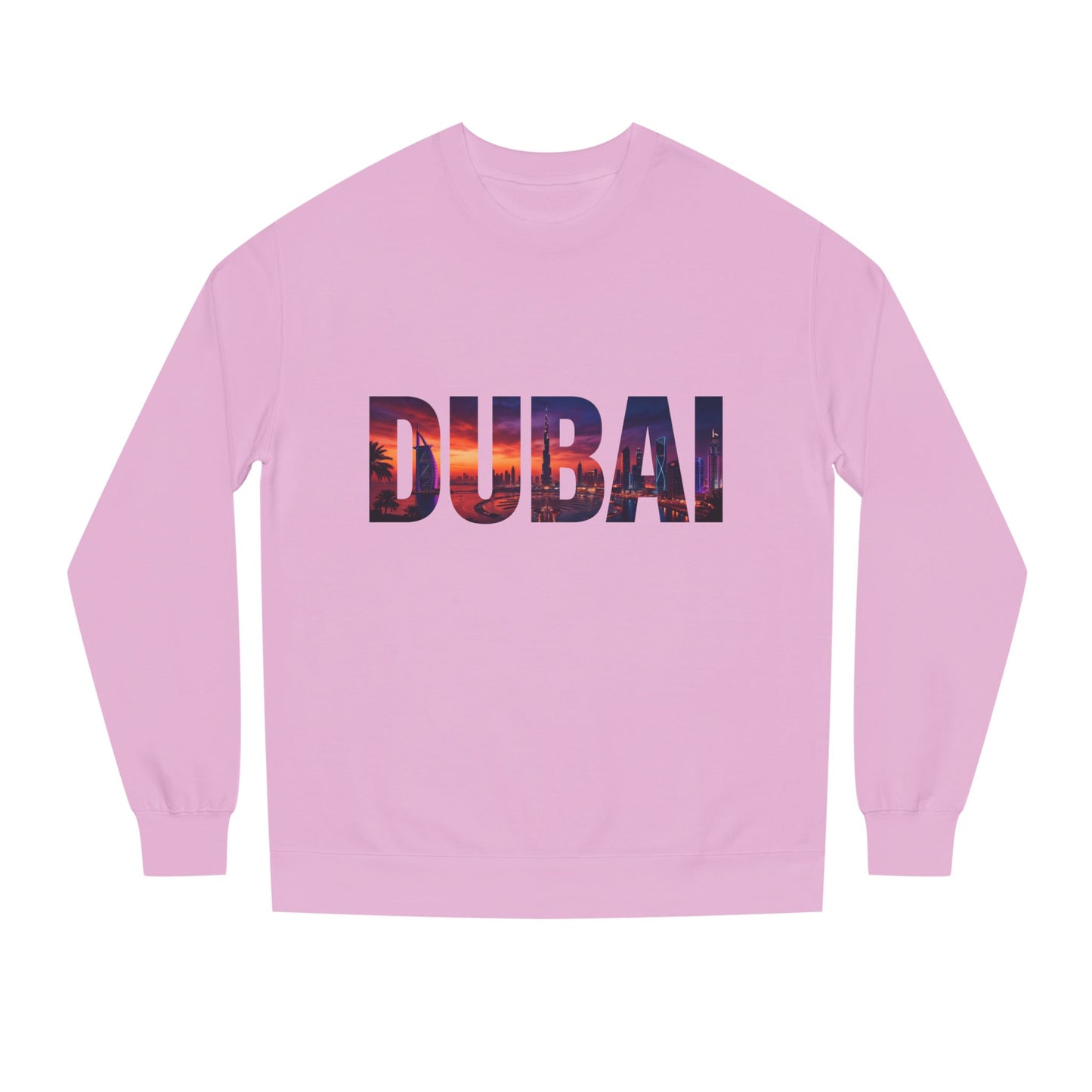 Dubai Skyline Crewneck Sweatshirt — DUBAI Cityscape Graphic