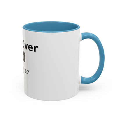 Faith Over Fear Coffee Mug — 2 Timothy 1:7 Inspirational Accent Mug