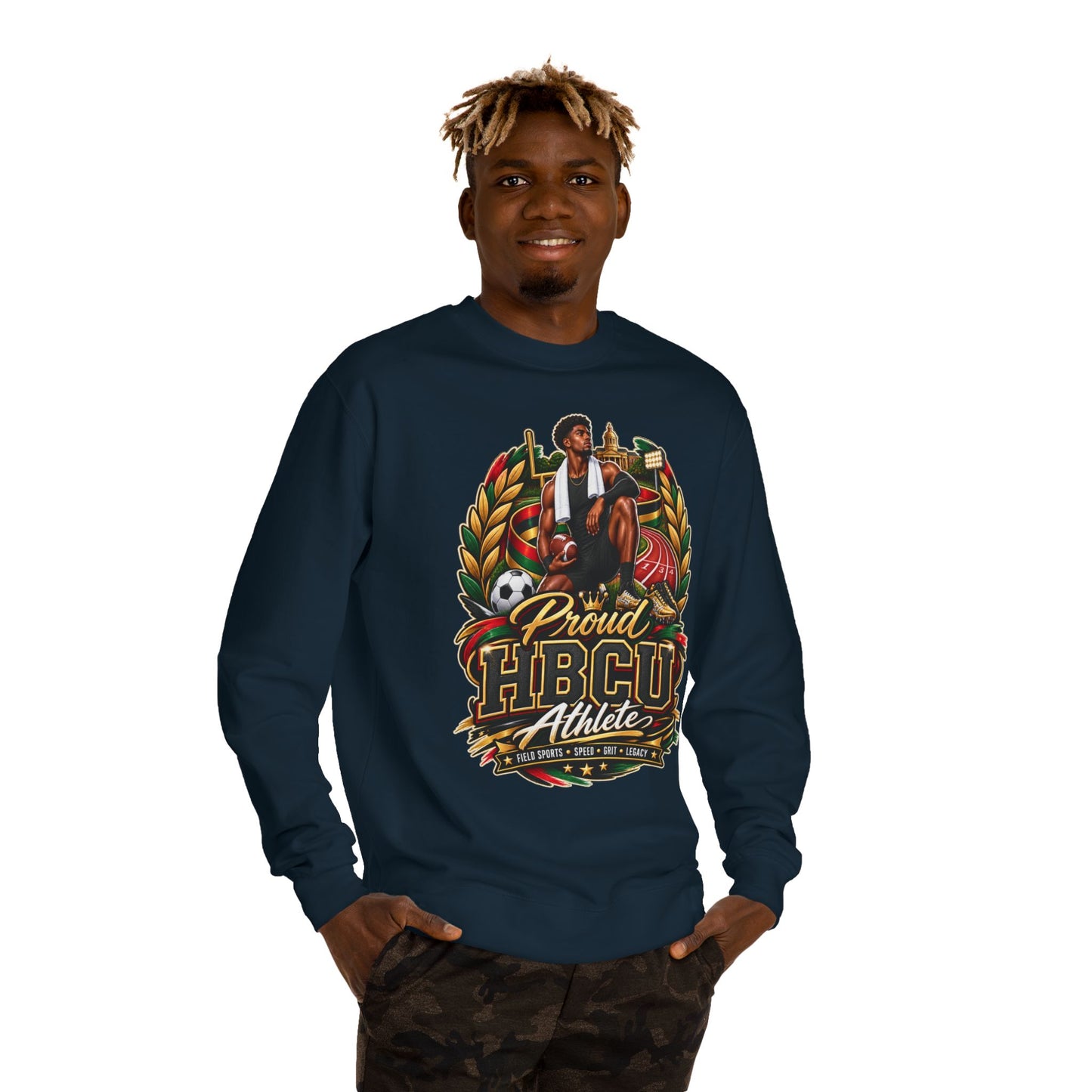 HBCU Athlete Crewneck — Proud HBCU College Sports Sweatshirt