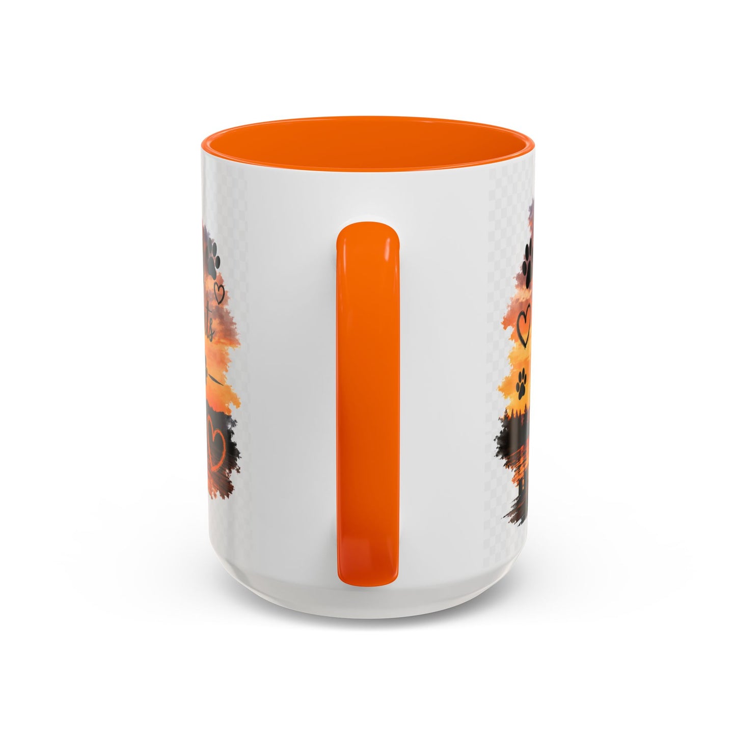 Dog Lover Coffee Mug - "A True Friend Leaves Paw Prints on Your Heart" Accent Mug (11/15oz)