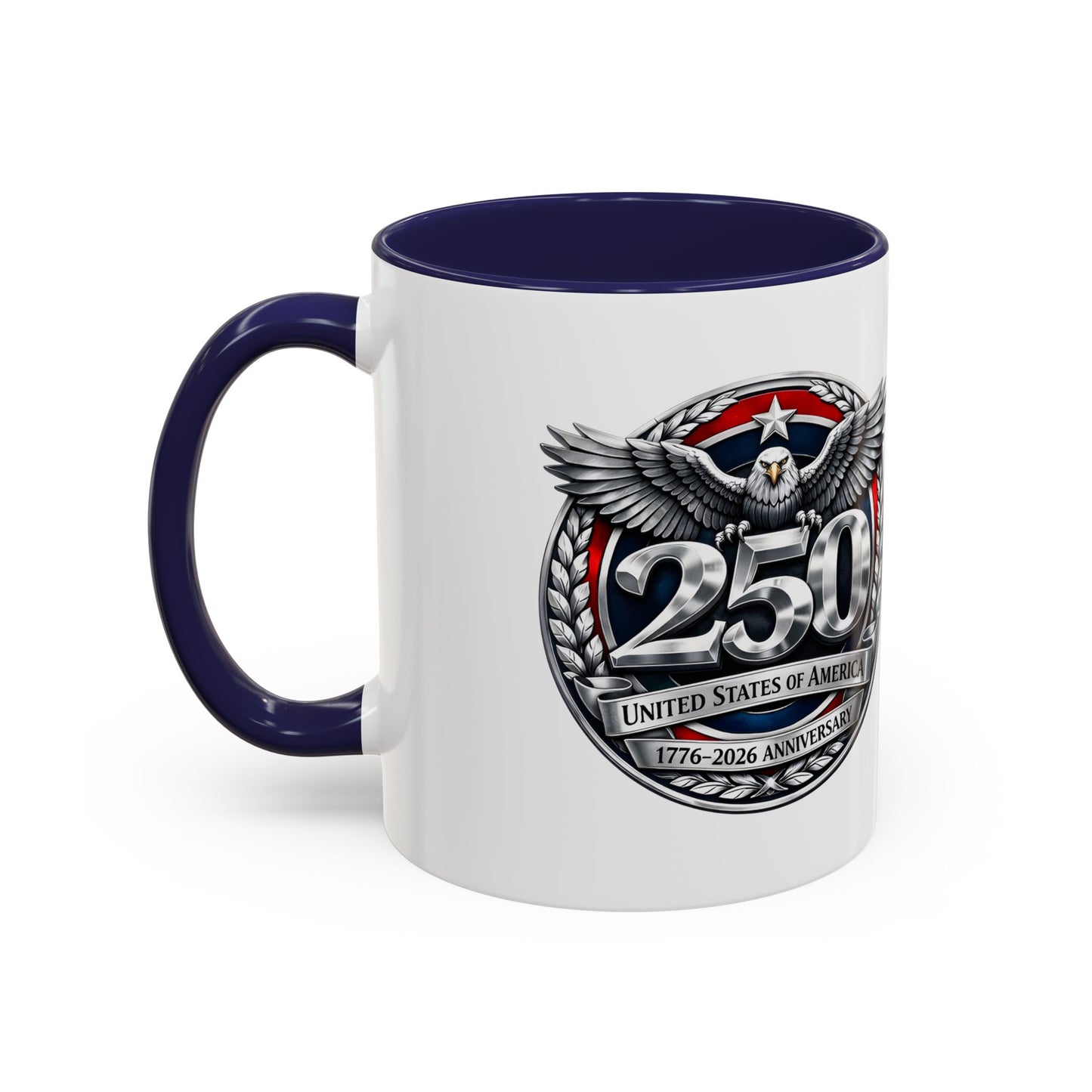 250th USA Bicentennial Eagle Coffee Mug — 1776–2026 Anniversary Accent Mug