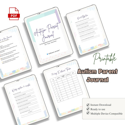 Autism Parent Journal | Special Needs Planner | Behavior & Progress Tracker | Daily Log for Parents & Caregivers