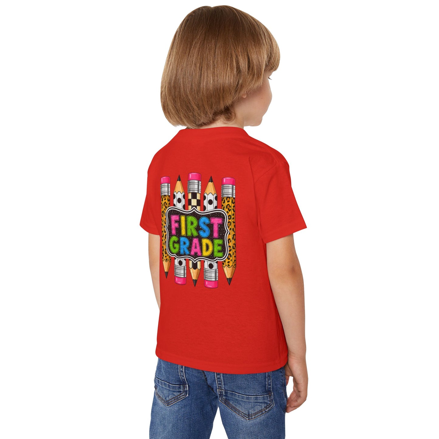 First Grade Toddler T-Shirt — Cute Back-to-School Pencil Design