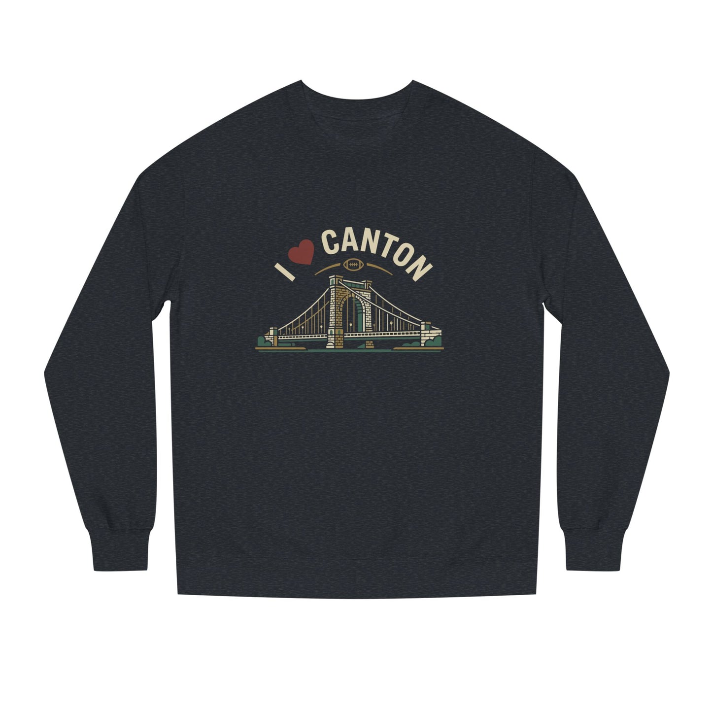 I  Canton Crewneck Sweatshirt — Canton Bridge Graphic Pullover