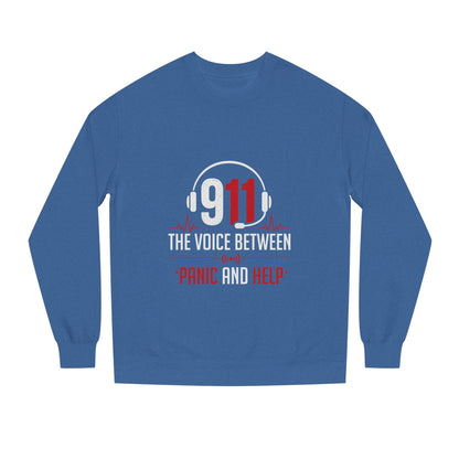 911 Dispatcher Crewneck Sweatshirt — “The Voice Between Panic and Help”