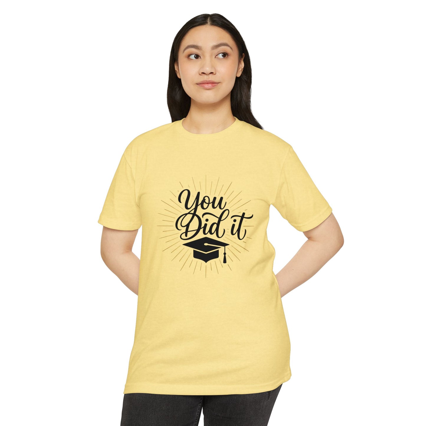 You Did It Graduation T-Shirt — Congrats Grad Tee with Cap Graphic