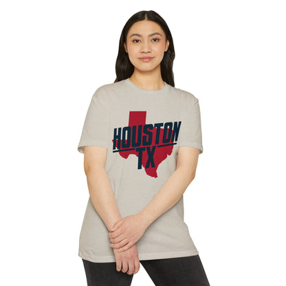Houston TX State Outline T-Shirt — Retro City Pride Tee